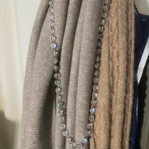 42 inch antique Crystal Beaded Necklace